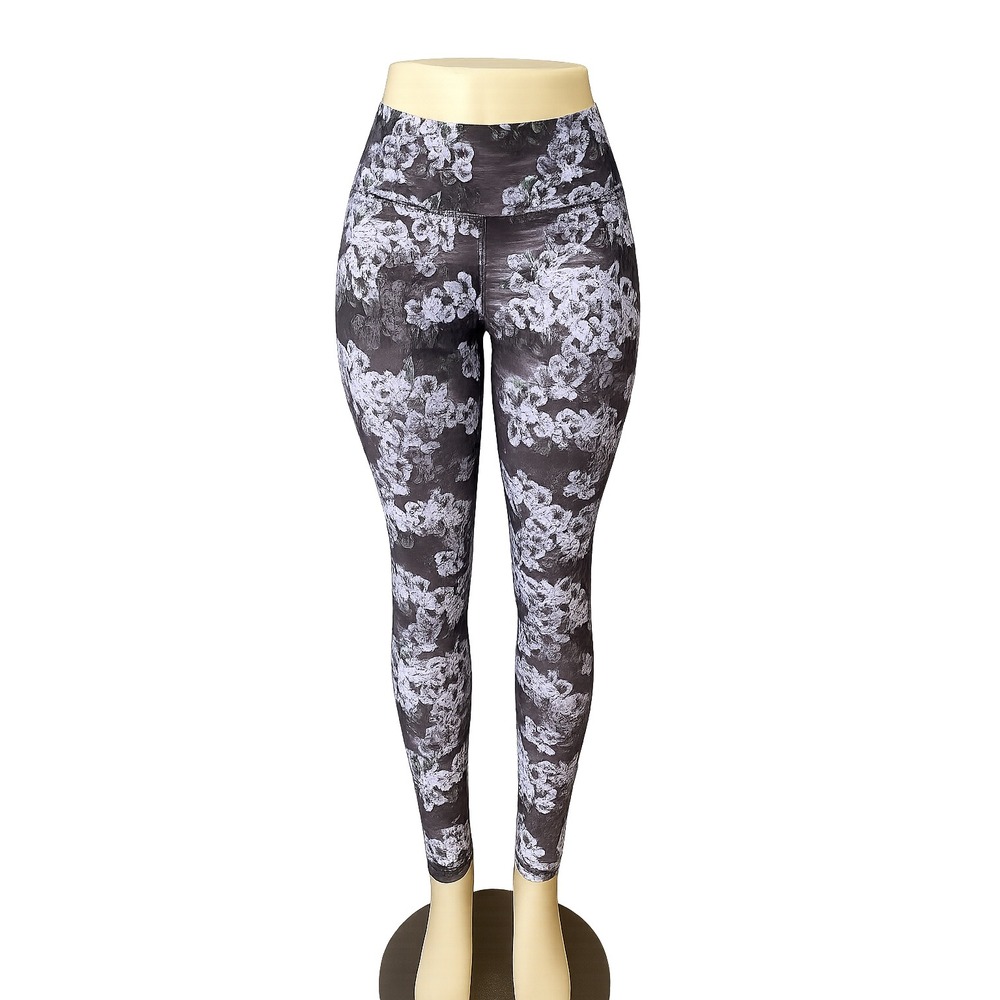NWT! Fabletics Floral and Black Printed Leggings Women S